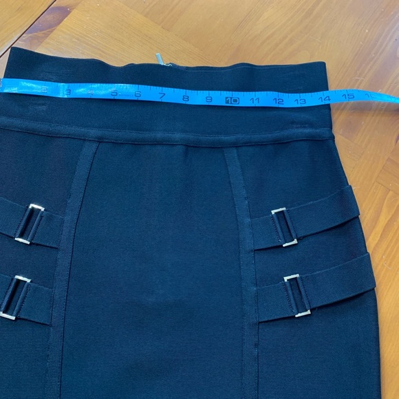 NWOT Bebe Bodycon High Waisted Jet Black Skirt Size M - Picture 9 of 10
